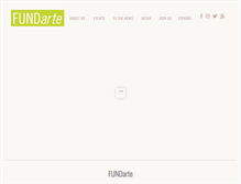 Tablet Screenshot of fundarte.us